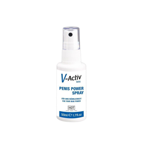 Hot V-Activ Penis Power Spray For Men - Спрей для ерекції, 50 мл